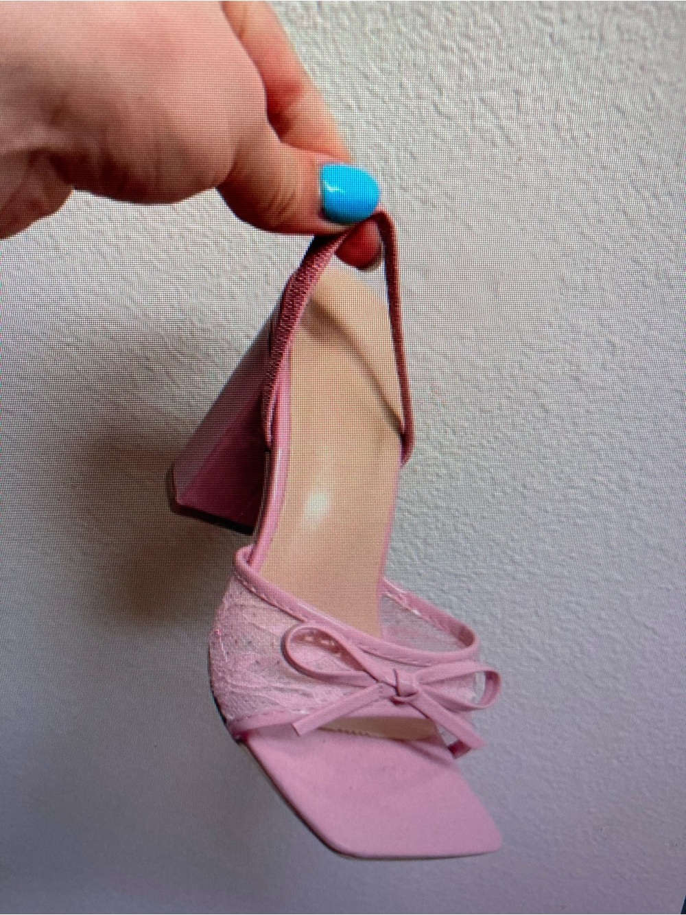 Pink Bow Block Heel Sandal for Women